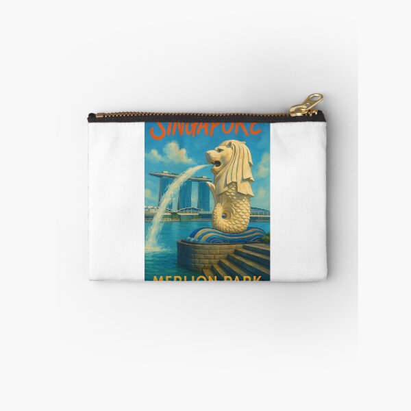 Item preview, Merlion Park Singapore with Marina Bay Sands Skyline designed and sold by Aryabek.