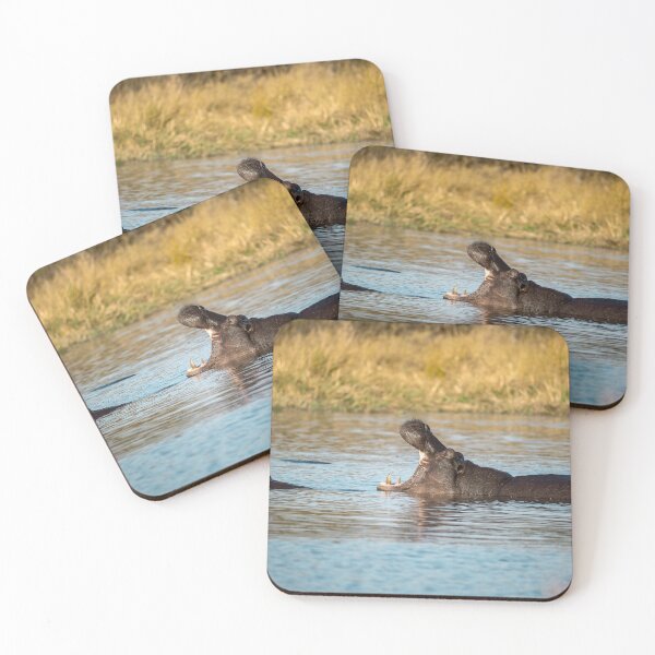 Item preview, Power and Calm — Hippo Yawning in the Okavango Delta, Botswana designed and sold by DavideAntoniani.