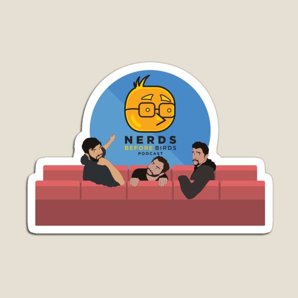 Nerds Before Birds Cinema Magnet