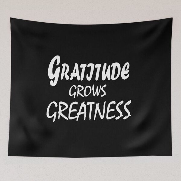 Item preview, Gratitude Grows Greatness – Positive Mindset Quote Design designed and sold by ArtNestVerse.