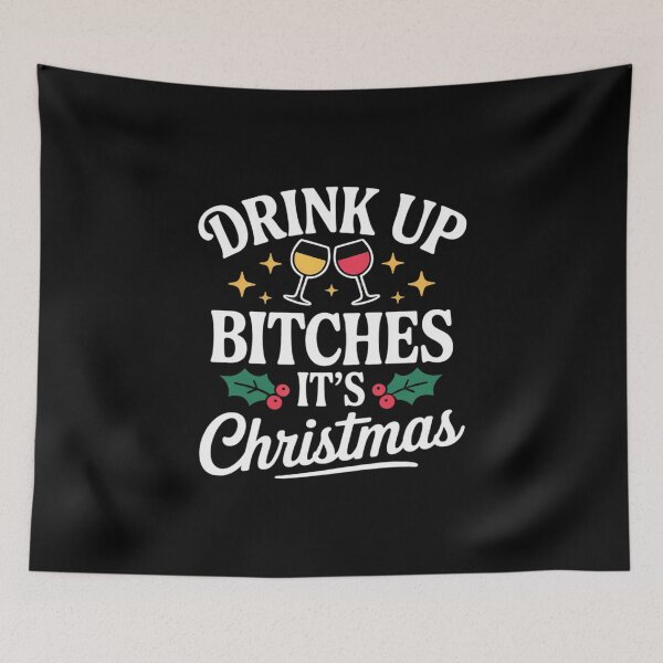 Item preview, Christmas Drinking Humor Xmas Funny Joke designed and sold by AmparoBoyle.