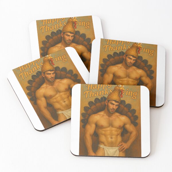 Item preview,  Sexy Gay Thanksgiving Card with Turkey Headdress designed and sold by Aryabek.