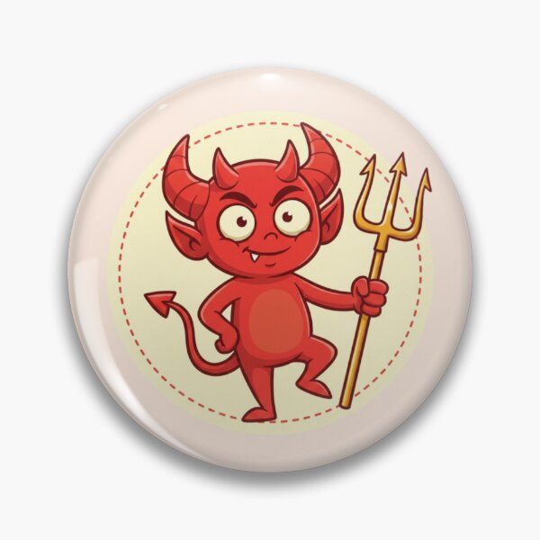 Item preview, Playful Cartoon Red Devil designed and sold by PrintBreeze.