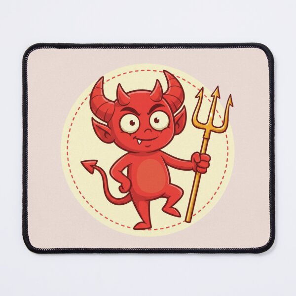 Item preview, Playful Cartoon Red Devil designed and sold by PrintBreeze.