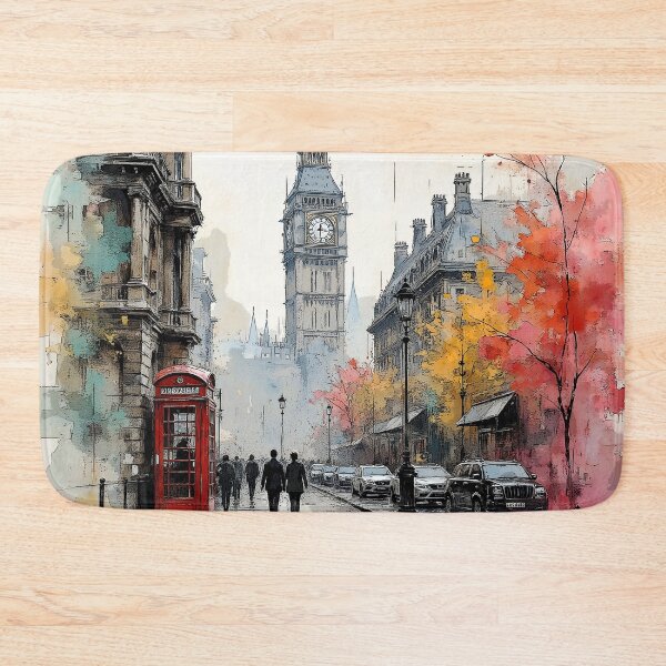 Item preview, Streets of London Water Color designed and sold by Huskyyy Designs.
