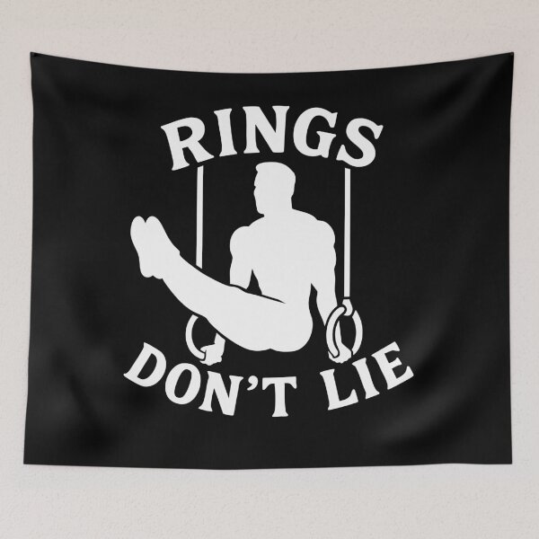 Item preview, Rings Don't Lie Calisthenics Fitness Gym Training designed and sold by LuminOrb.