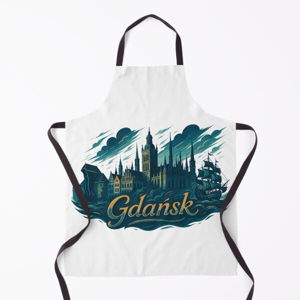 Item preview, Danzig Gdańsk maritime silhouette Poland gift designed and sold by Pineapple-Tree.