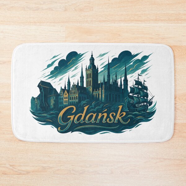 Item preview, Danzig Gdańsk maritime silhouette Poland gift designed and sold by Pineapple-Tree.