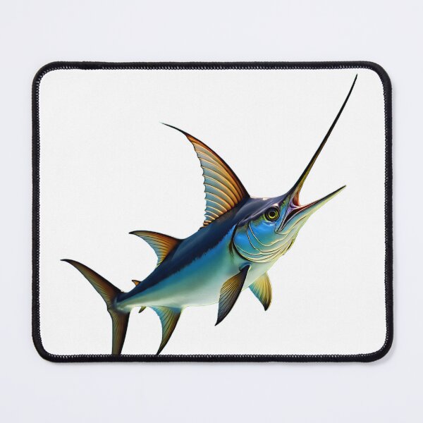 Item preview, Ferocious Giant Swordfish Attack Deep Sea Predator Design Ocean Warrior Art designed and sold by AwesomeDigiShop.
