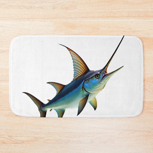 Item preview, Ferocious Giant Swordfish Attack Deep Sea Predator Design Ocean Warrior Art designed and sold by AwesomeDigiShop.