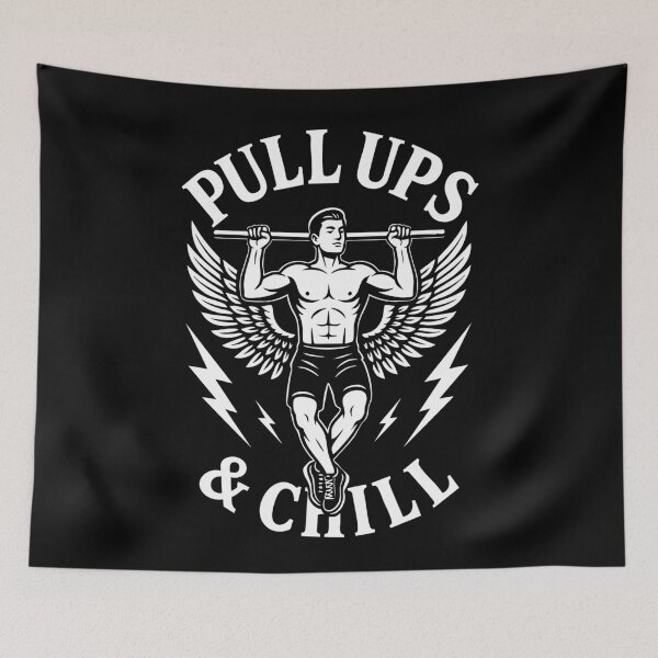 Item preview, Pull Ups & Chill Calisthenics Fitness Gym Training designed and sold by LuminOrb.