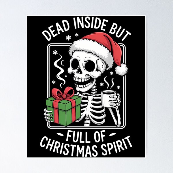 Item preview, Christmas Skeleton Xmas Funny designed and sold by LunaCrazeArt.