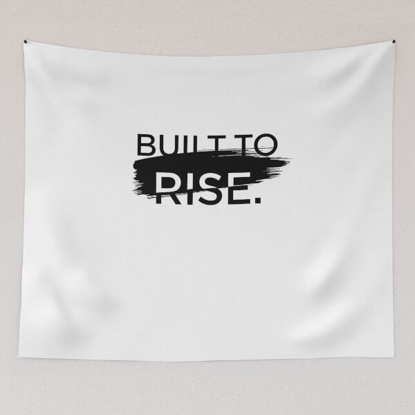 Item preview, Built to Rise — Minimal Urban Motivational Quote designed and sold by Happyfreedom.