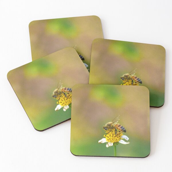 Item preview, Bee Pollinating a Wildflower designed and sold by MercerImages.