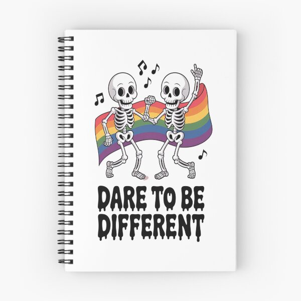 Item preview, Dancing Skeletons Pride Dare To Be Different LGBTQ Halloween designed and sold by VladoZork.