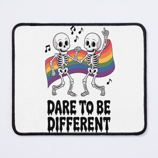 Item preview, Dancing Skeletons Pride Dare To Be Different LGBTQ Halloween designed and sold by VladoZork.