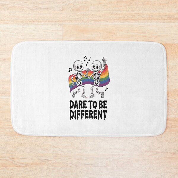 Item preview, Dancing Skeletons Pride Dare To Be Different LGBTQ Halloween designed and sold by VladoZork.
