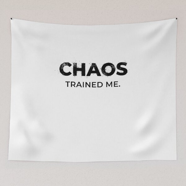 Item preview, Chaos Trained Me — Minimal Grunge Street Quote designed and sold by Happyfreedom.
