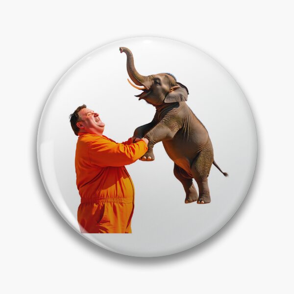 Item preview, Fat Strong Man Bouncing Elephant – Funny Powerlifting Cartoon PNG | Strength Humor Art designed and sold by AwesomeDigiShop.