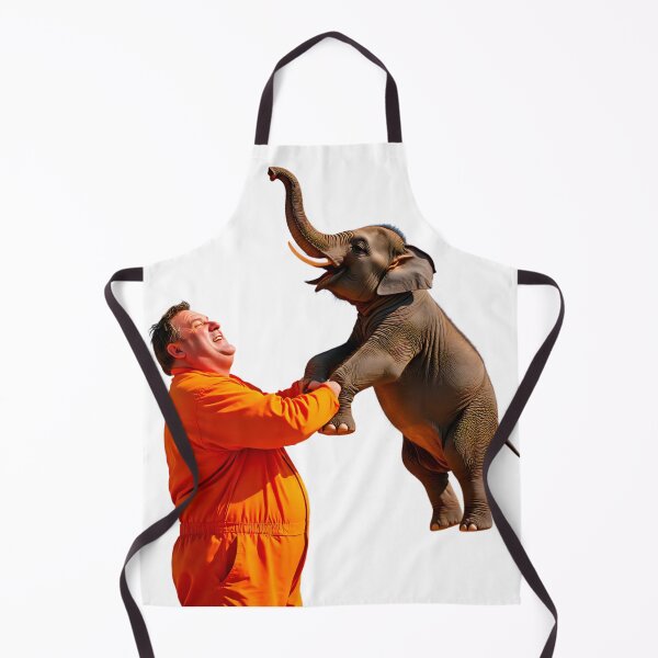 Item preview, Fat Strong Man Bouncing Elephant – Funny Powerlifting Cartoon PNG | Strength Humor Art designed and sold by AwesomeDigiShop.