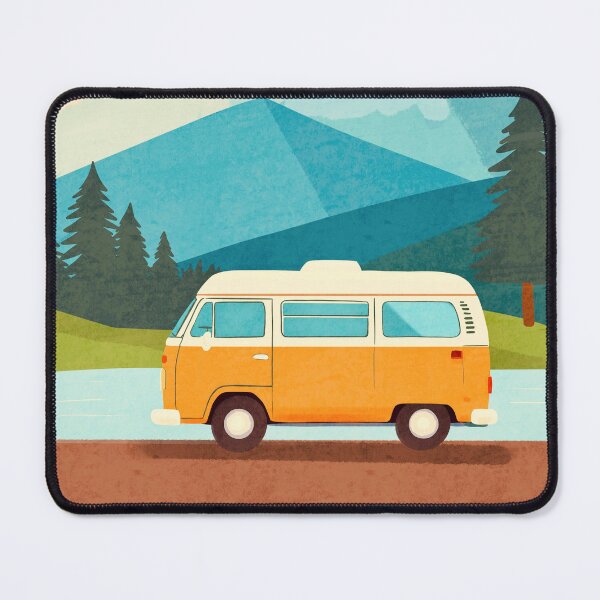 Item preview, Retro Orange Camper designed and sold by Citizen.