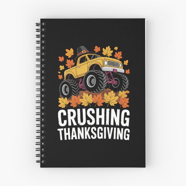 Item preview, Crushing Thanksgiving Monster Truck Fall designed and sold by LunaCrazeArt.