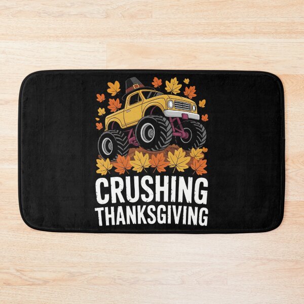 Item preview, Crushing Thanksgiving Monster Truck Fall designed and sold by LunaCrazeArt.