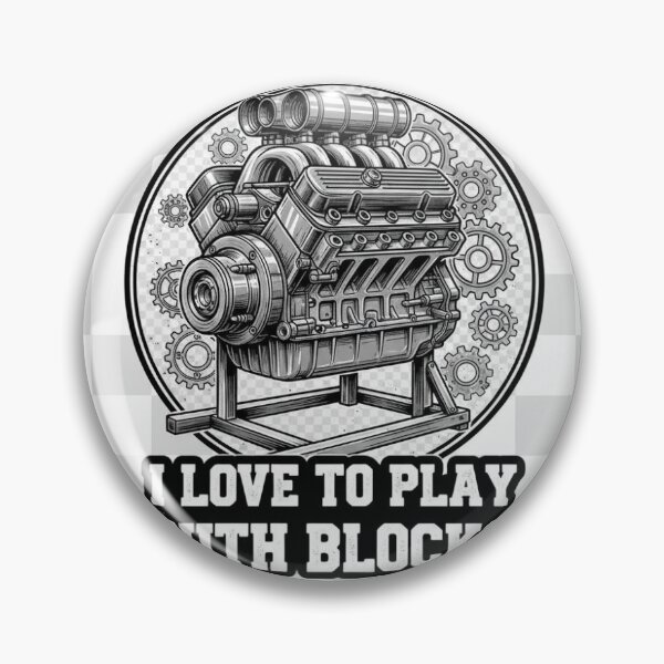 Item preview, Mechanic Engine Block "I Love Blocks" Tee designed and sold by Cre@tive Cre@tions.
