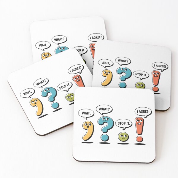 Item preview, Wait What Stop It I Agree - A funny design for grammar and English teachers who feel every punctuation mark. designed and sold by ZyziowskyArt.