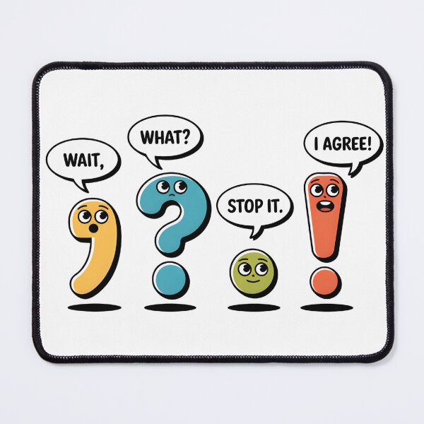 Item preview, Wait What Stop It I Agree - A funny design for grammar and English teachers who feel every punctuation mark. designed and sold by ZyziowskyArt.