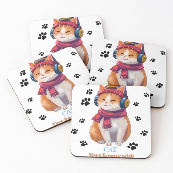 Item preview, Cat Very happy with what I hear designed and sold by 4Dart.