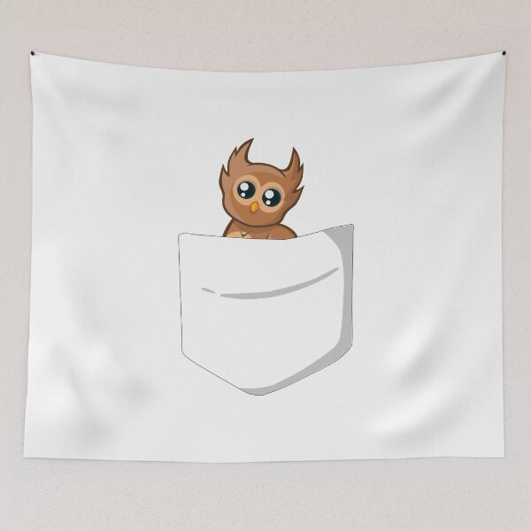 Item preview, Owl in shirt pocket - Owl in pocket  designed and sold by emphatic.