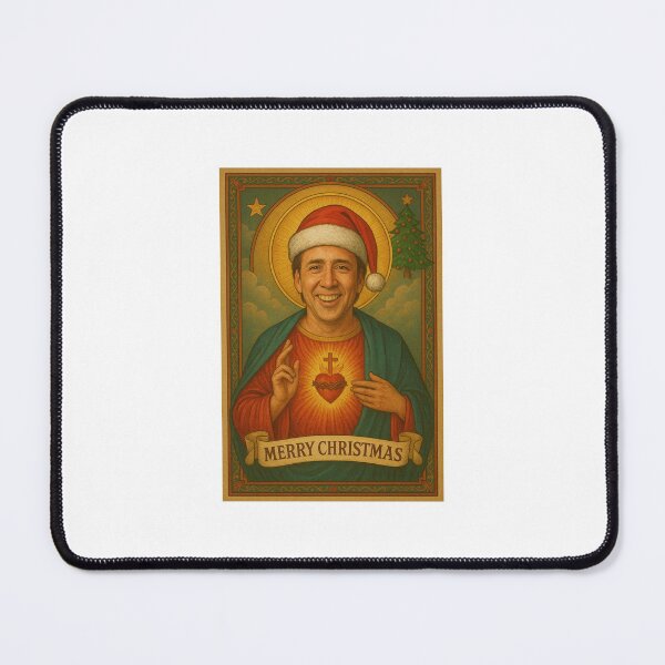 Item preview, Nicolas cage christmas celebrity birthday funny meme holy prank weird designed and sold by CheeseBlueprint.
