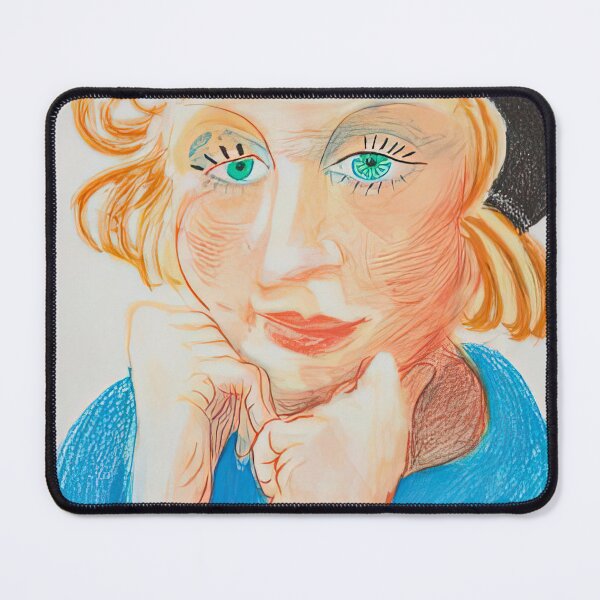 Item preview, Celia With Green Hat By David Hockney designed and sold by DSGIJUF.