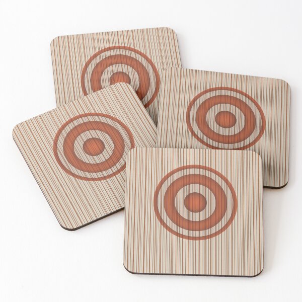 Item preview, Copper concentric circles with stripes designed and sold by AlbertoRuiZ.