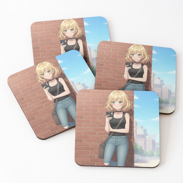 Artikelvorschau, Cooles blondes Anime-Mädchen – Urban Street Style Ästhetik entworfen und verkauft von YKS - Art&Stuff.