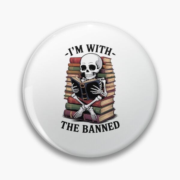 Item preview, Banned Books Lovers Bookworm Bookish Skeleton designed and sold by DrewLeuschke.