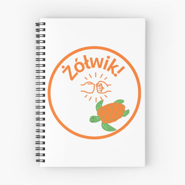 Item preview, Żółwik - Polish Fist Bump Turtle Sticker-orange designed and sold by AmberWit.