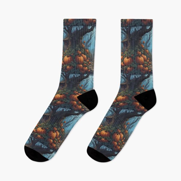 Item preview, Pumpkins in the woods during Autumn. designed and sold by janice56.