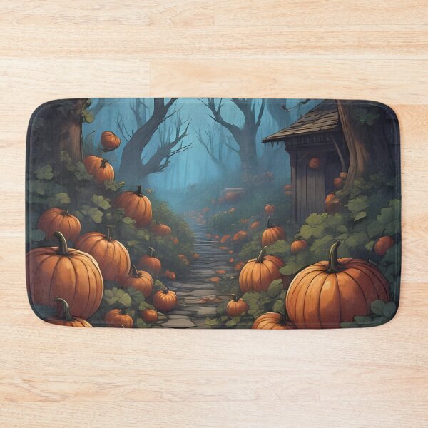 Item preview, Pumpkins in the woods during Autumn. designed and sold by janice56.