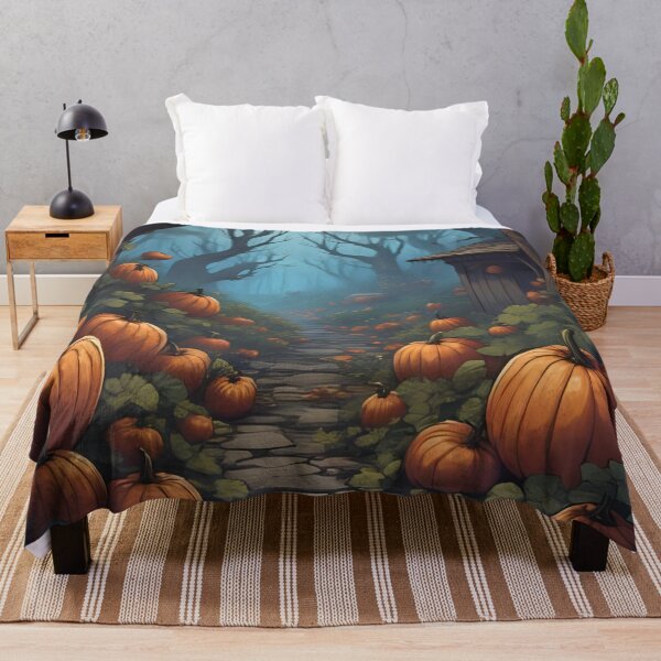 Item preview, Pumpkins in the woods during Autumn. designed and sold by janice56.