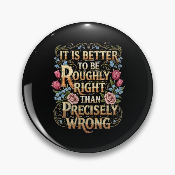 Item preview, It is better to be roughly right than precisely wrong designed and sold by Pflugart.
