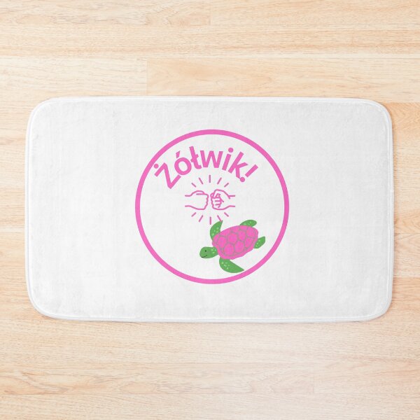 Artikelvorschau, Żółwik – Polnischer Fist Bump Turtle Sticker-pink entworfen und verkauft von AmberWit.