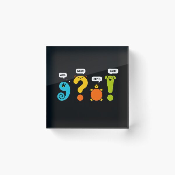 Item preview, Wait What Stop It I Agree - A funny design for grammar and English teachers who feel every punctuation mark. designed and sold by ZyziowskyArt.
