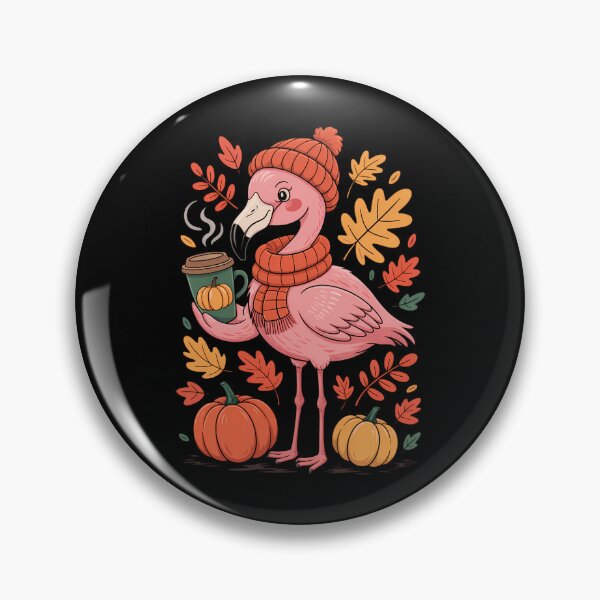 Item preview, Flamingo Coffee Thanksgiving Autumn Lovers designed and sold by Turbotine.