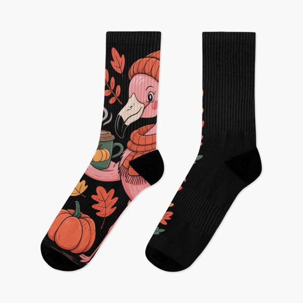 Item preview, Flamingo Coffee Thanksgiving Autumn Lovers designed and sold by Turbotine.