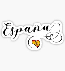 Pegatina Spain Heart, España, bandera española