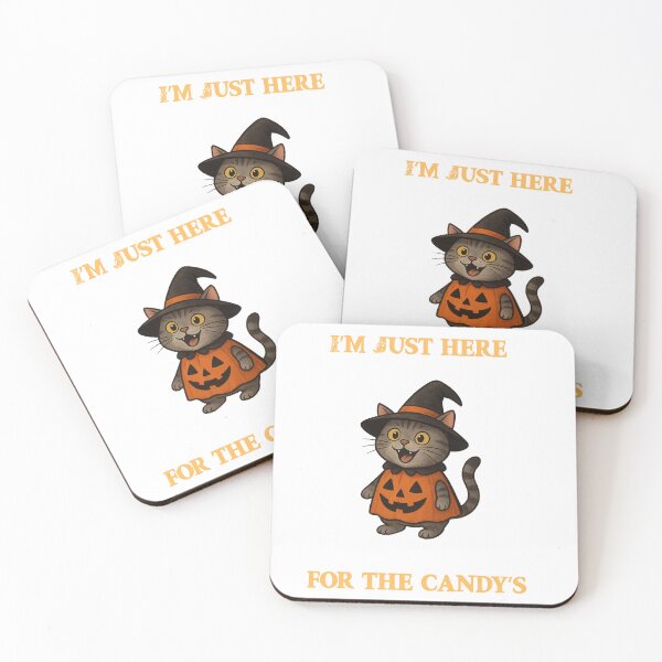 Item preview, I'm just Here Halloween Cute Cat designed and sold by osmanmerch.