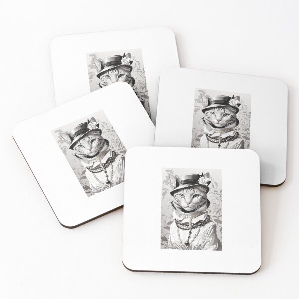 Item preview, Striped Cat in Fancy Clothing designed and sold by p31designs.