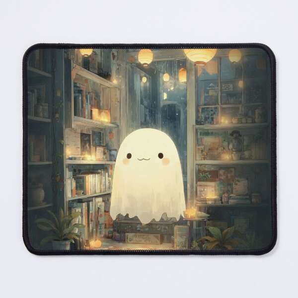 Item preview, Cute Ghost in Cozy old Lantern Lit Room designed and sold by The Artfiller.